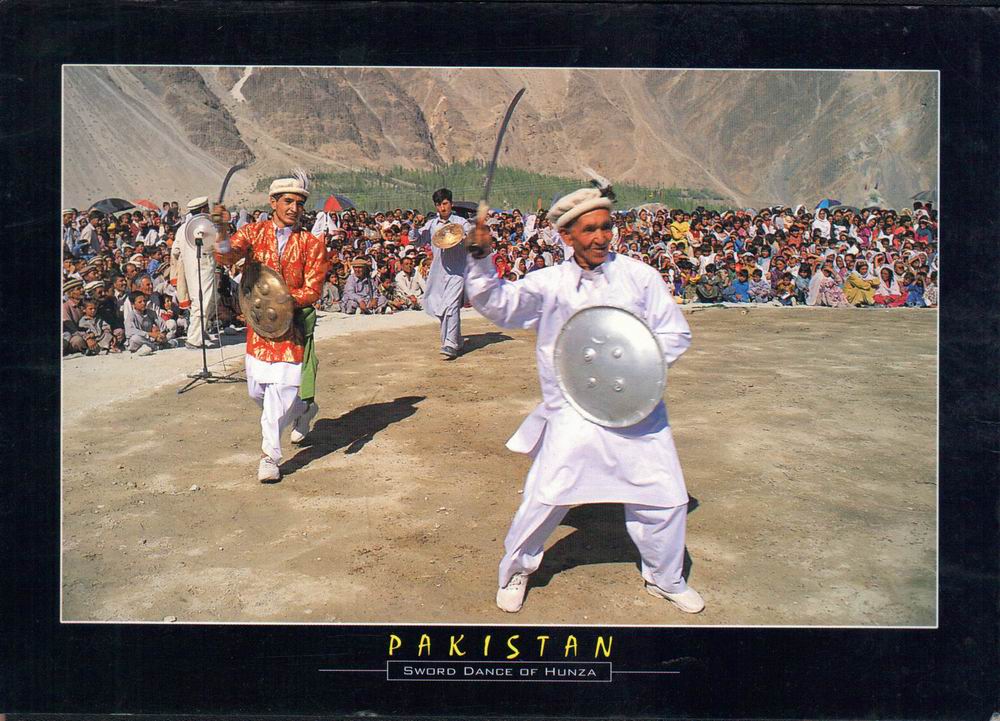 (image for) Pakistan Beautiful Postcard Sword Dance From Hunza